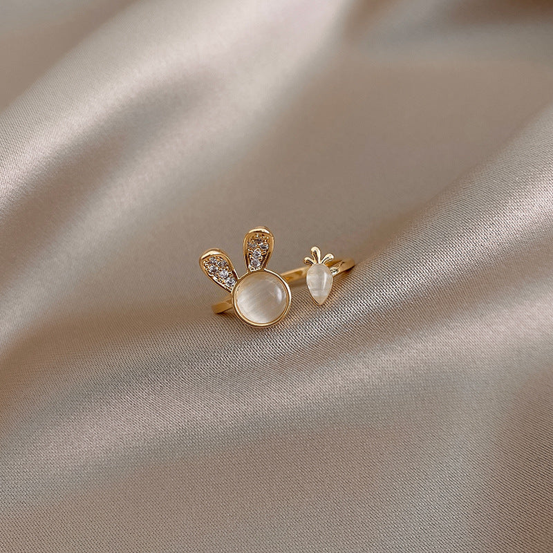 Wholesale Simple cute kitten ring for women