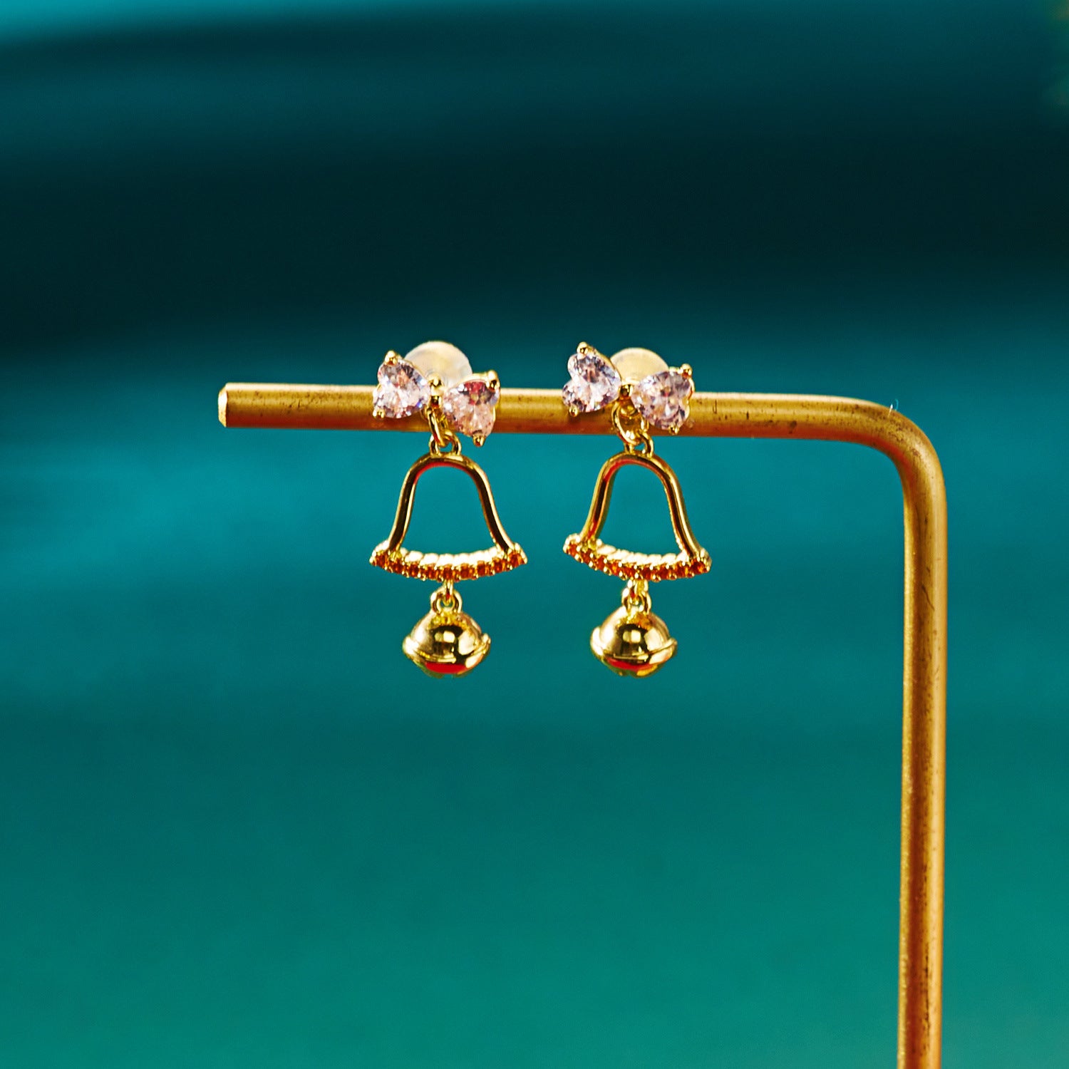 Wholesale Cute cartoon snowflake and snowman cookie pattern earrings