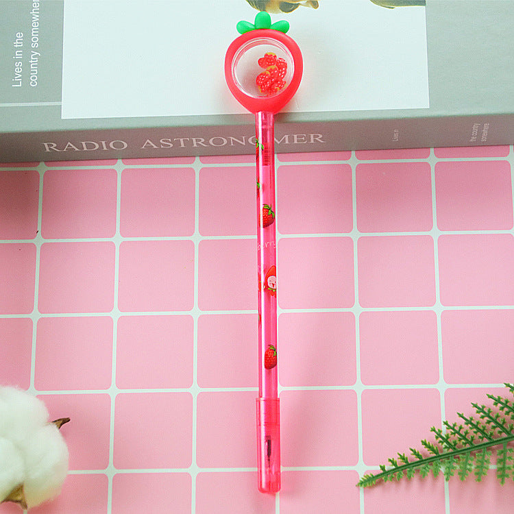 Lápiz de gel de zanahoria de frutas de plástico de plástico al por mayor