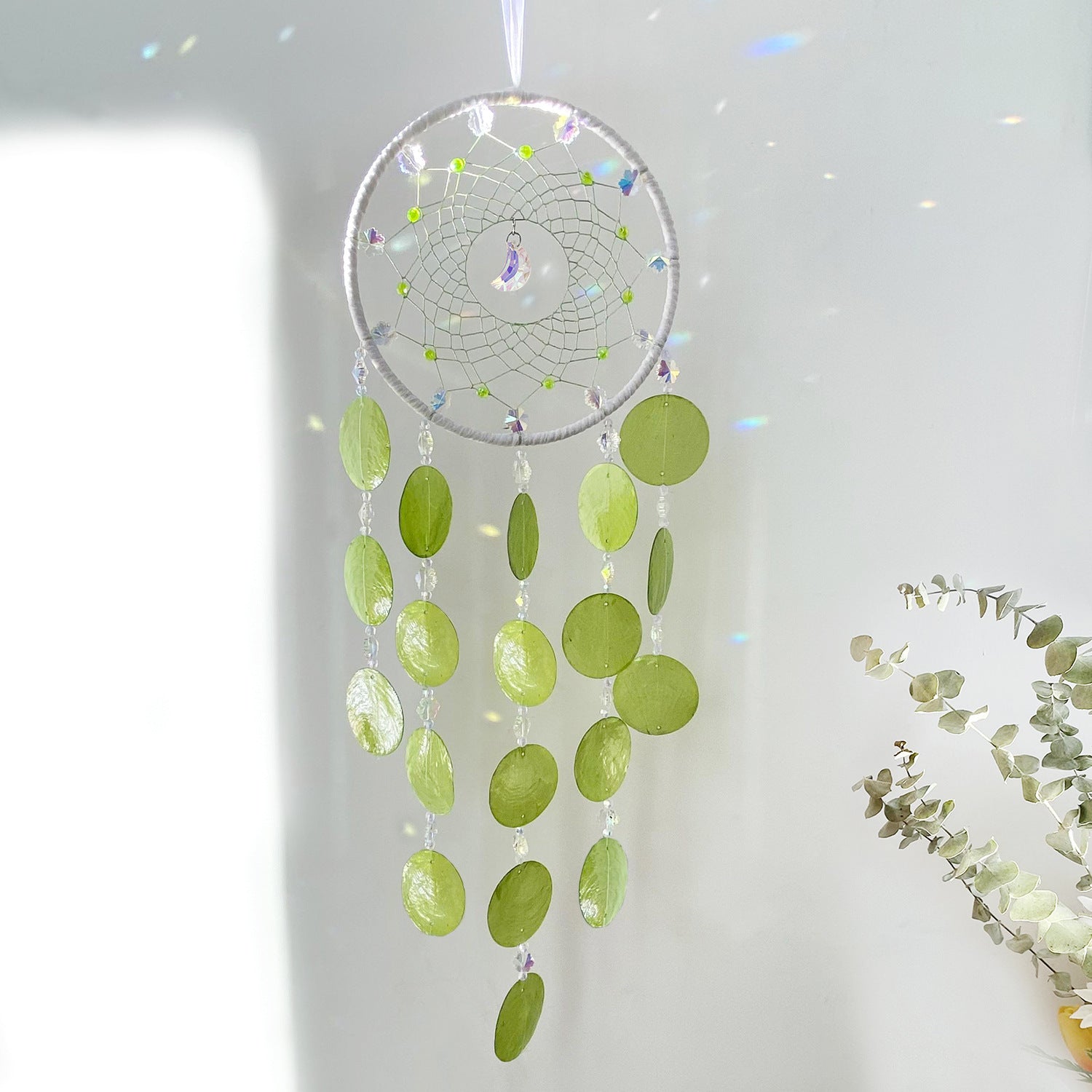 Wholesale Shell Crystal Stone Room Wind Chime Decoration Pendant