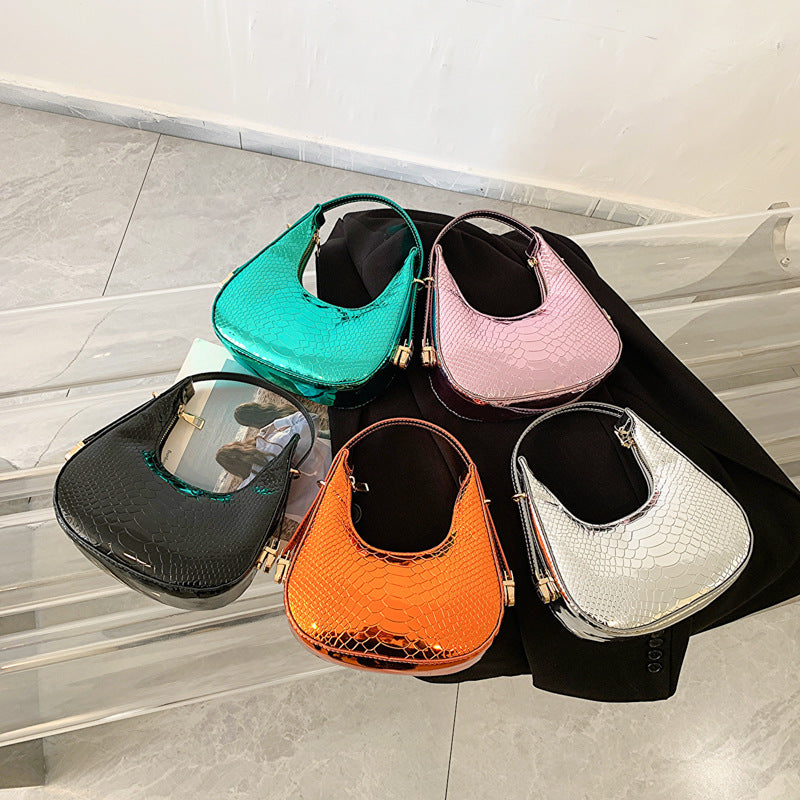 Wholesale PU Crocodile Pattern Single Shoulder Handbags