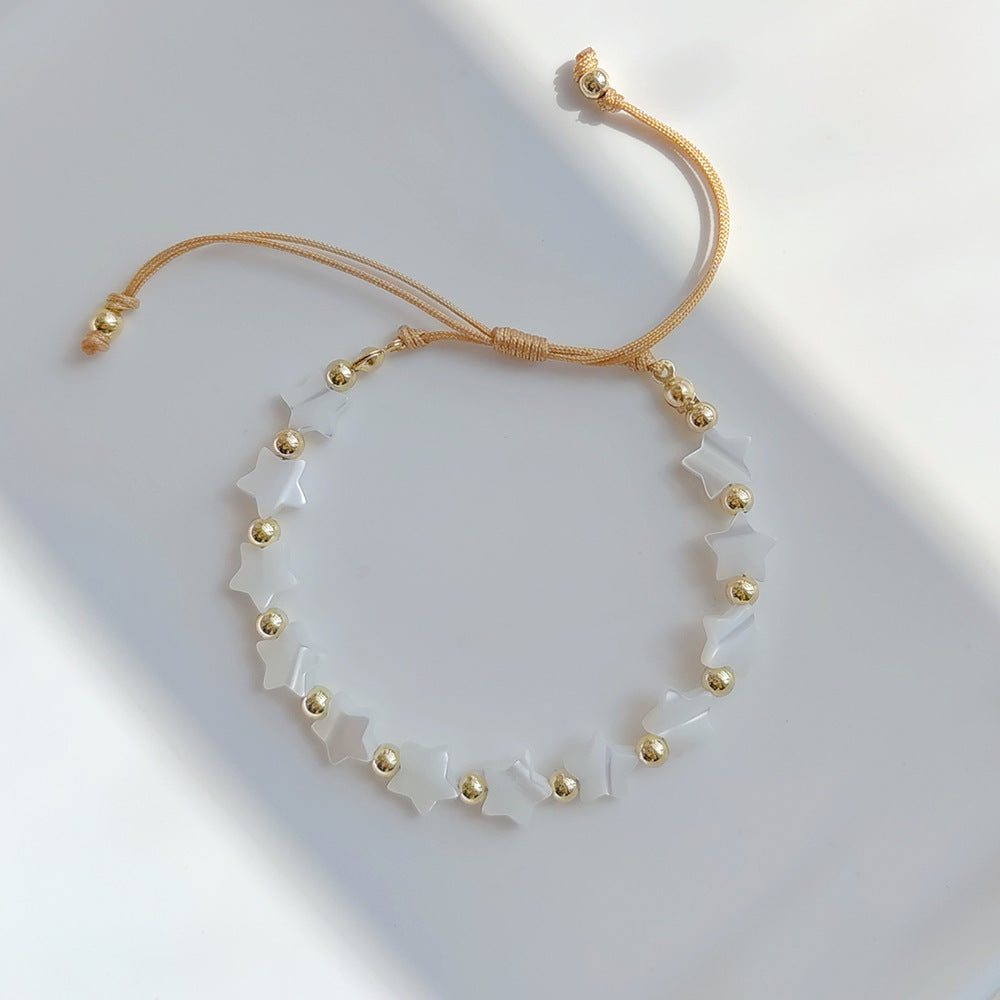 Wholesale Bohemian Pentagram Shell Bracelet