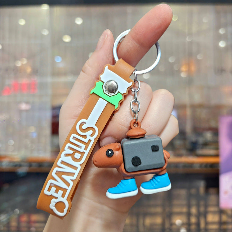 Wholesale Cute cartoon diverse animal Cute Keychain OLY Exclusive