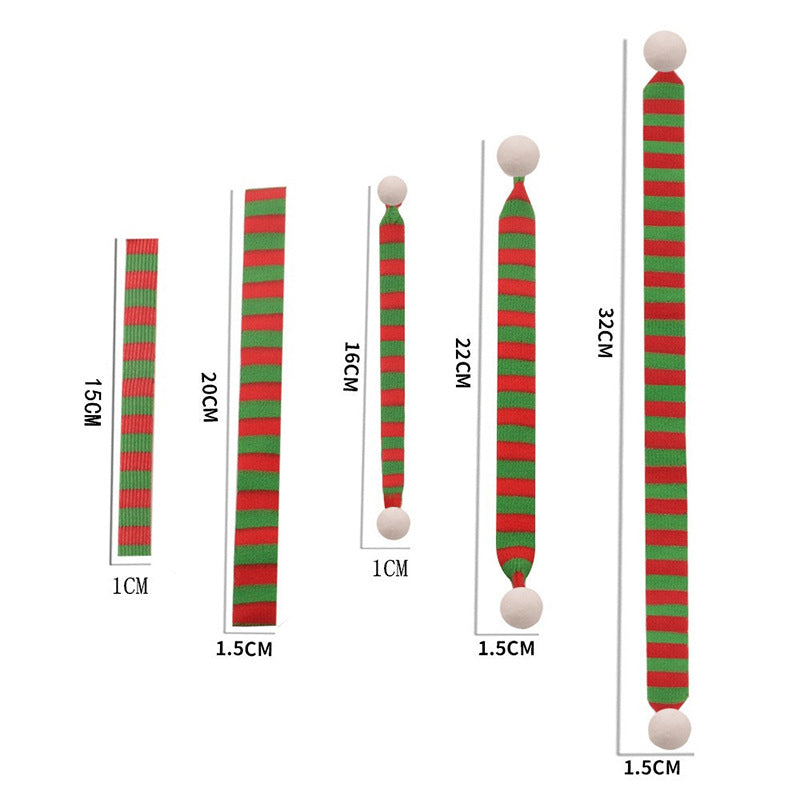 Wholesale 10pcs Christmas Mini f Woven Small f Red White Red Green Stripe