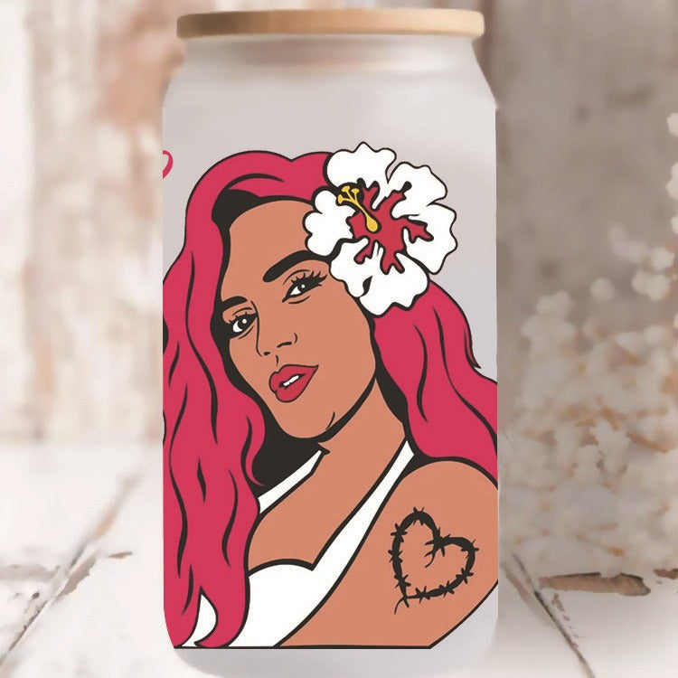 Wholesale Cartoon Cute Trendy Character Theme 16oz Cup UV DTF Wraps