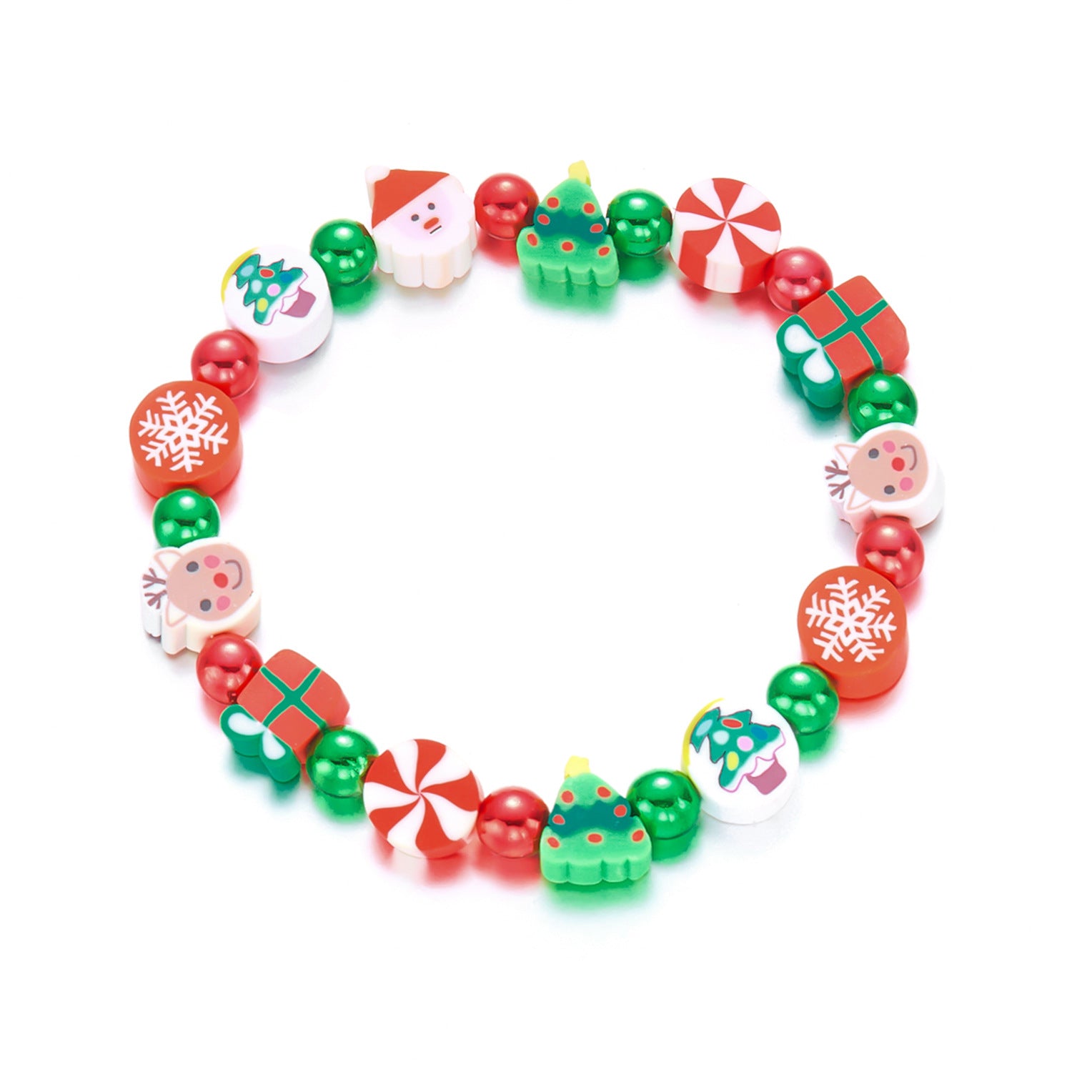 Wholesale  Snowman Clay Bead bracelet