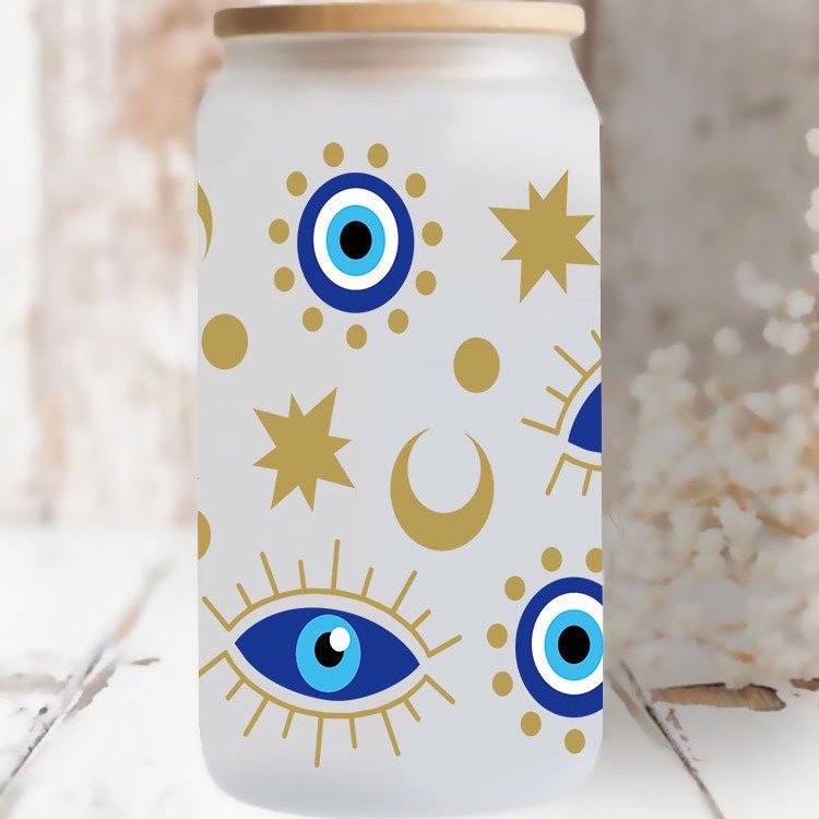 Wholesale Devil's Eye series 16oz Cup UV DTF Wraps