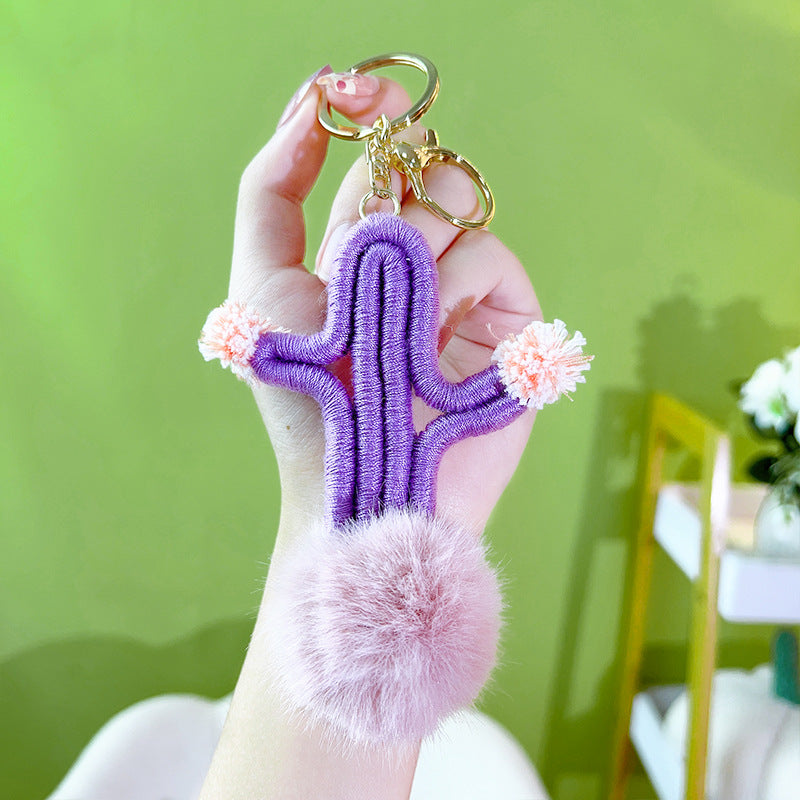 Wholesale Handmade Woven Cotton Rope Keychains