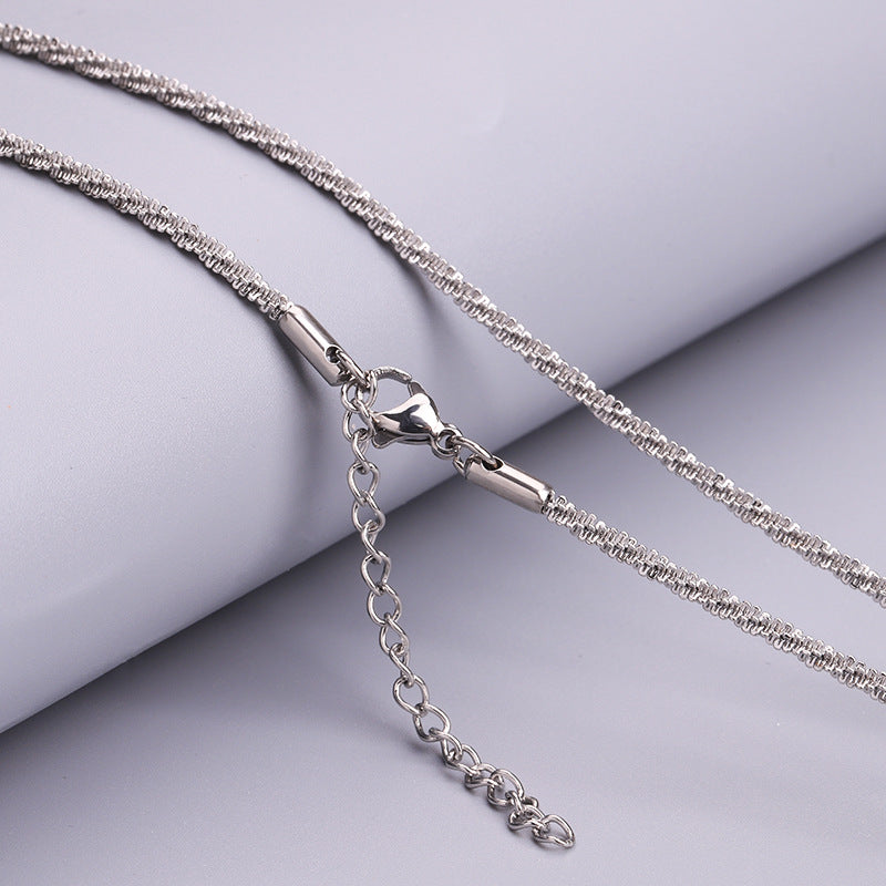 Wholesale 18K Gold Stainless Steel Plated with Gold Titanium Steel Necklaces