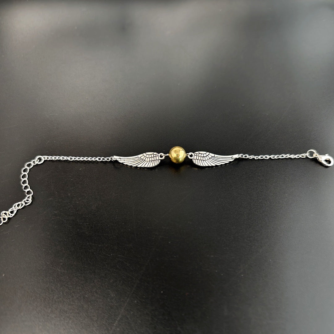 Wholesale Magic Academy Series Metal Snitch Wings Bracelet