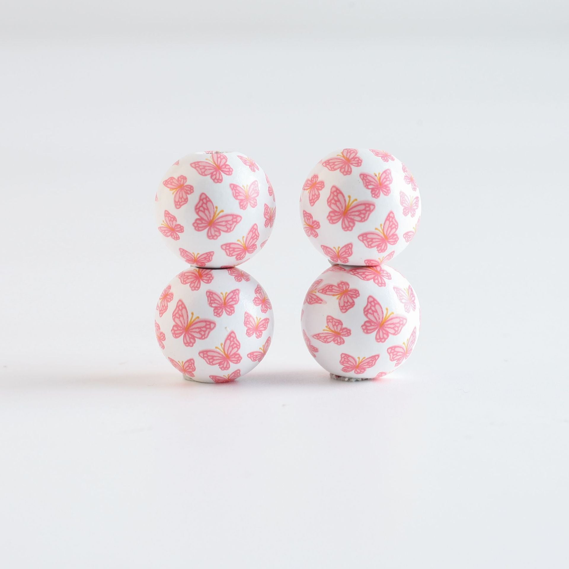 Wholesale 10PCS 4MM Easter Wreath DIY Wooden Beads