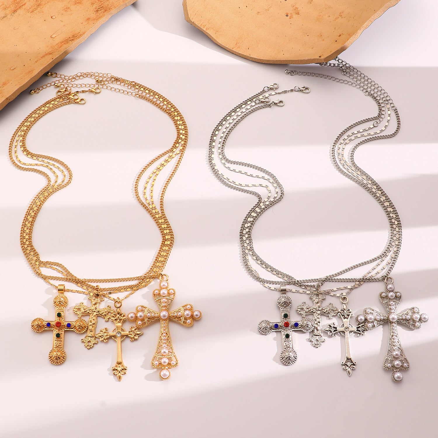 Wholesale Colored Diamond Cross Pendant