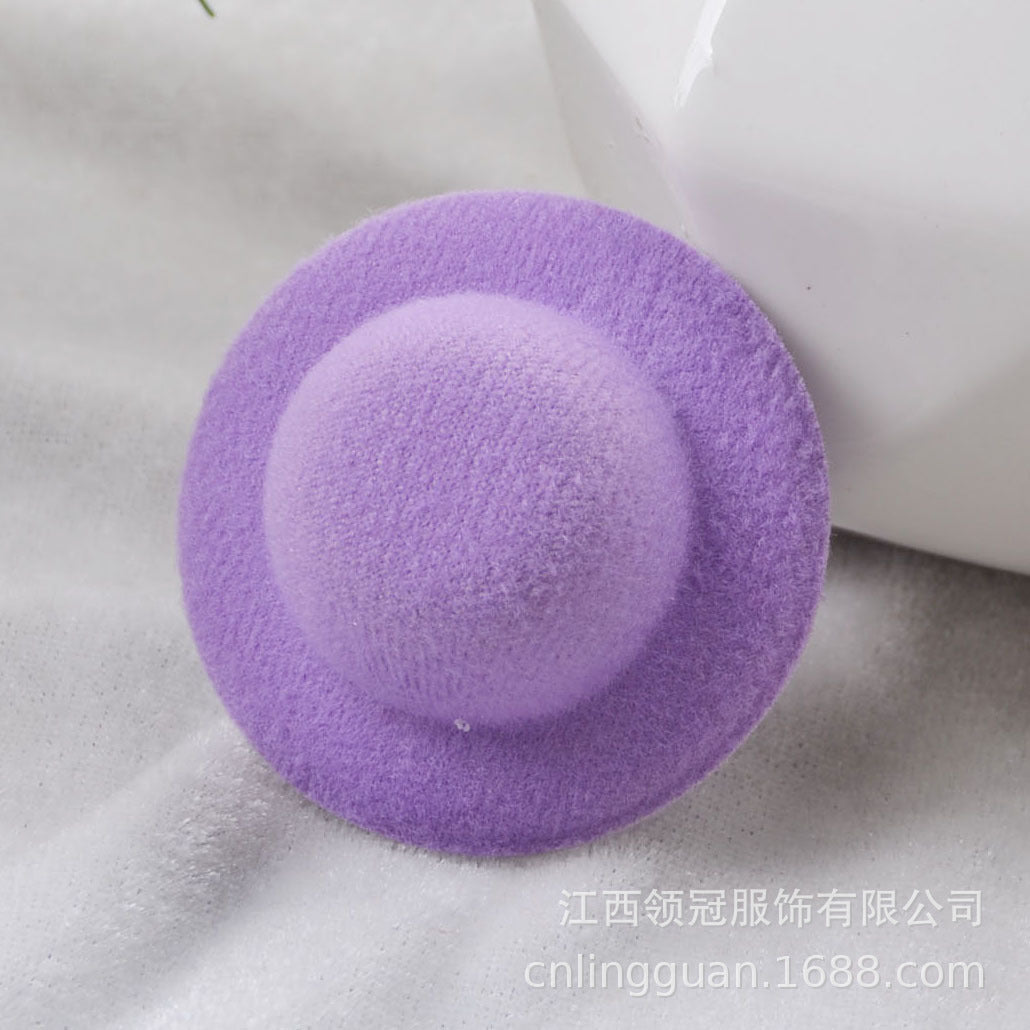 Wholesale 10pcs BJD Doll Brushed Small Top Hat Bare Hat Doll Jewelry Hat Embryo Small Jewelry Raw Material Toy Bare Hat 8cm