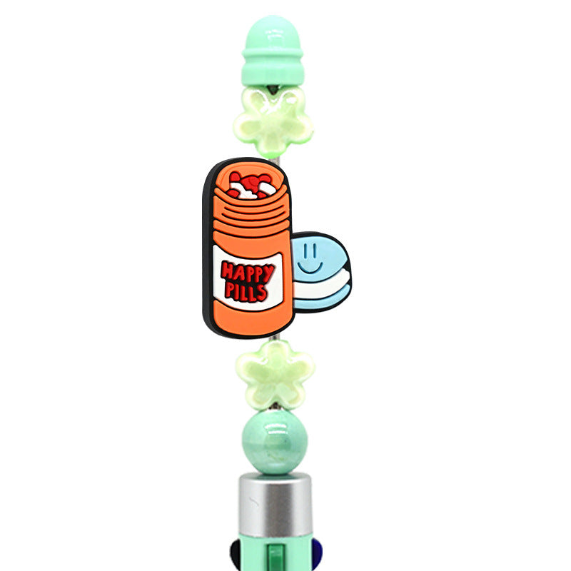 Wholesale Random 100pcs Medical Care Beaded Pen DIY Accessories Beads