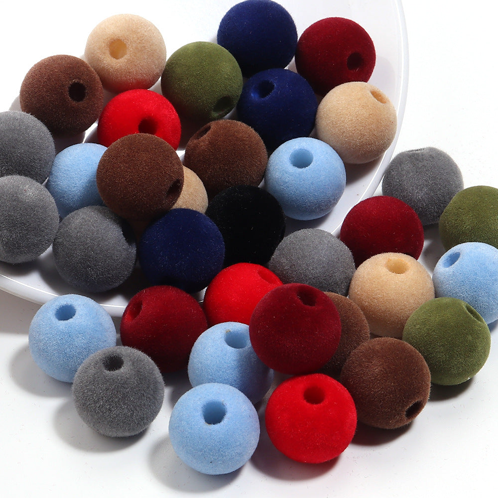 Wholesale 10pcs Acrylic  Series Peach Heart Large Hole Beads