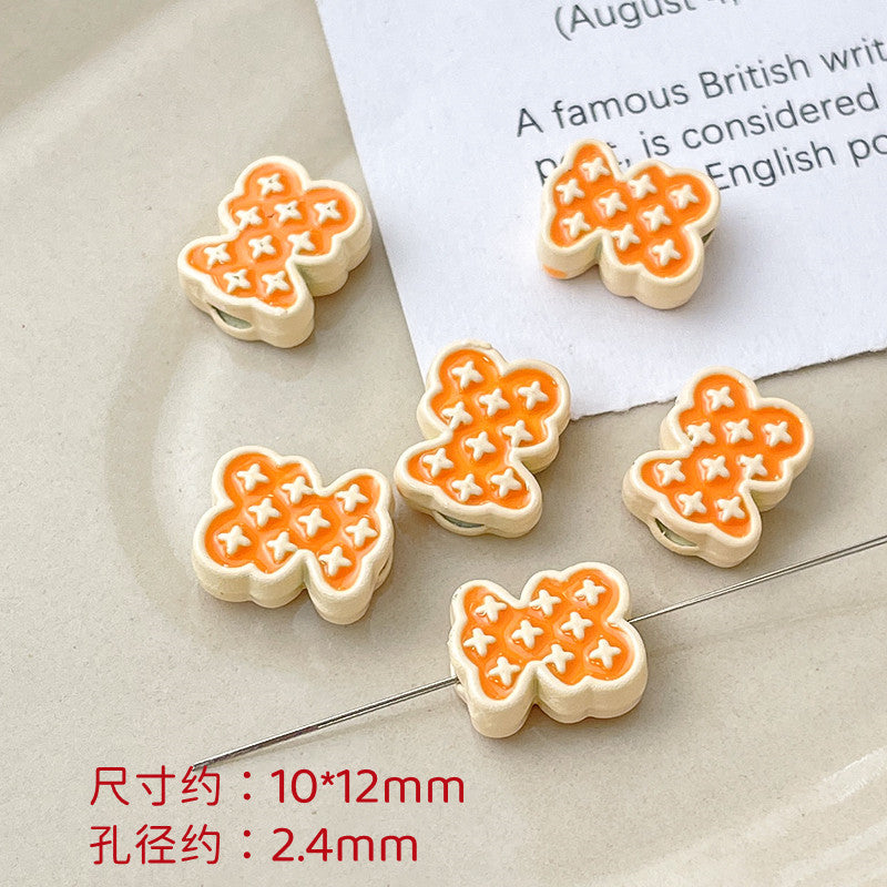 Wholesale 10pcs Dopamine Christmas Series Colorful Love Gift Box Beads
