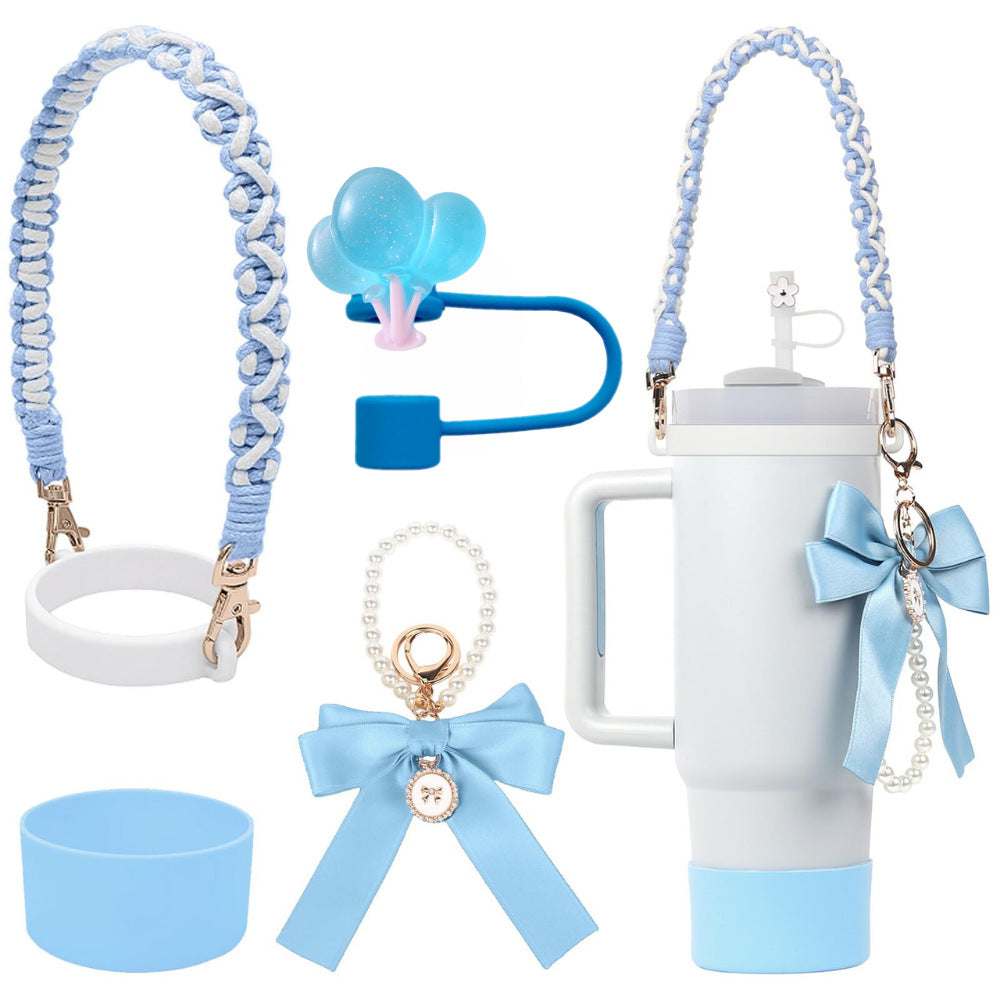 Wholesale  Small  Flower Straw Cap Bow Straw Tube Cap