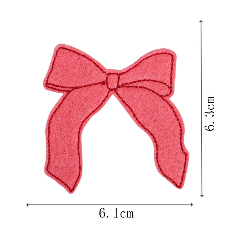 Wholesale Bow Embroidery Patches 16 Pieces Iron On Sew On DIY Clothing Decoration Trendy For ets Bags Or Gift