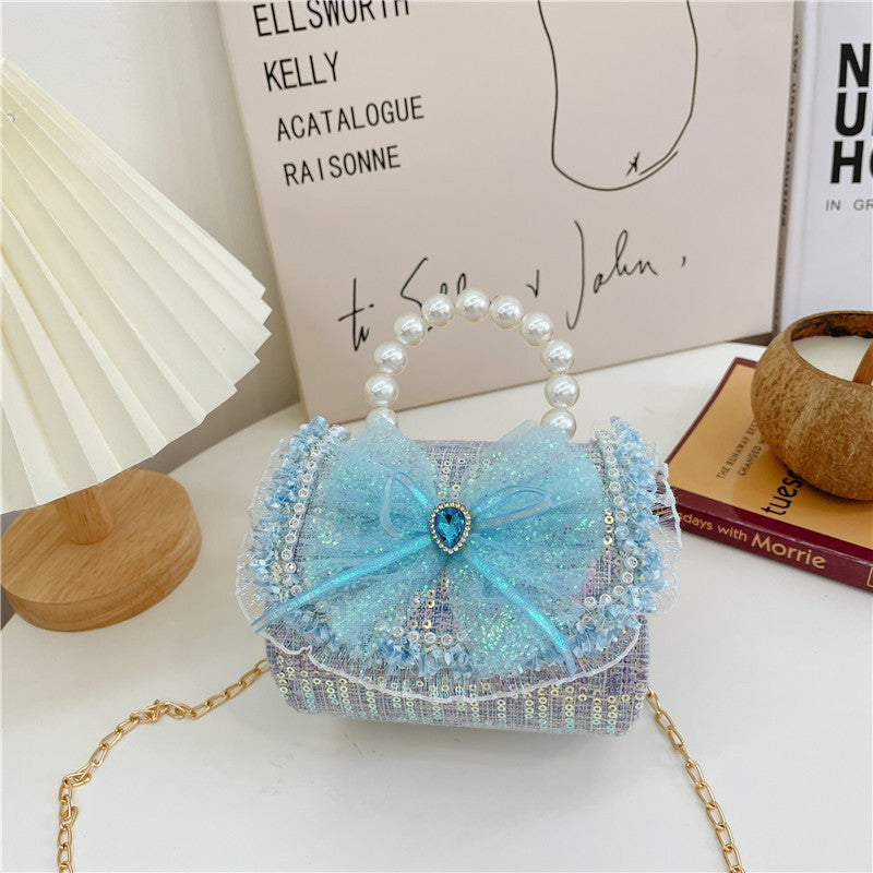 Wholesale PVC Children Pearl Portable Fragrance Coin Purse