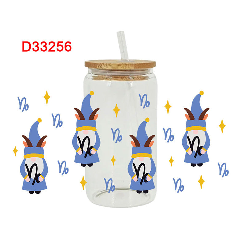 Wholesale Yellow Flower 16oz Cup UV DTF Wraps