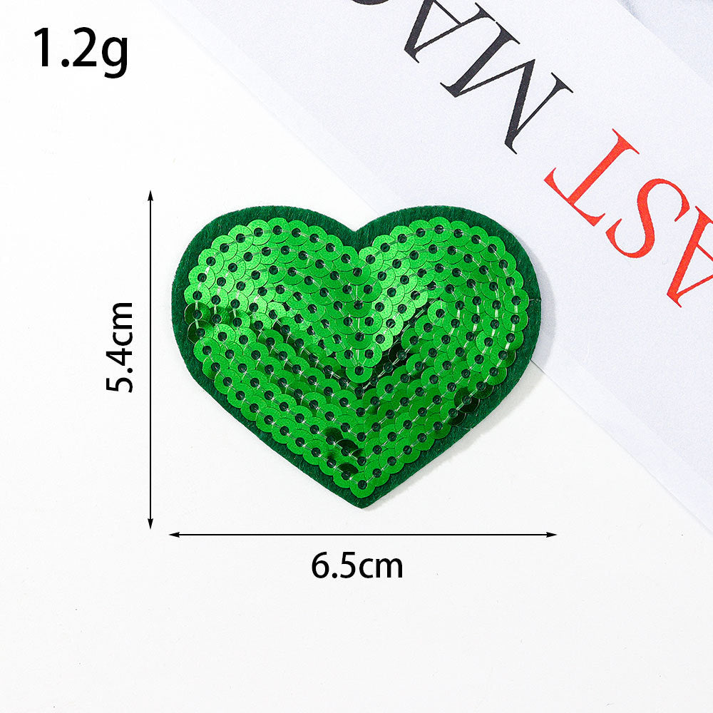 Wholesale Glitter sequined fabric patches,  multi-colored star DIY Patches