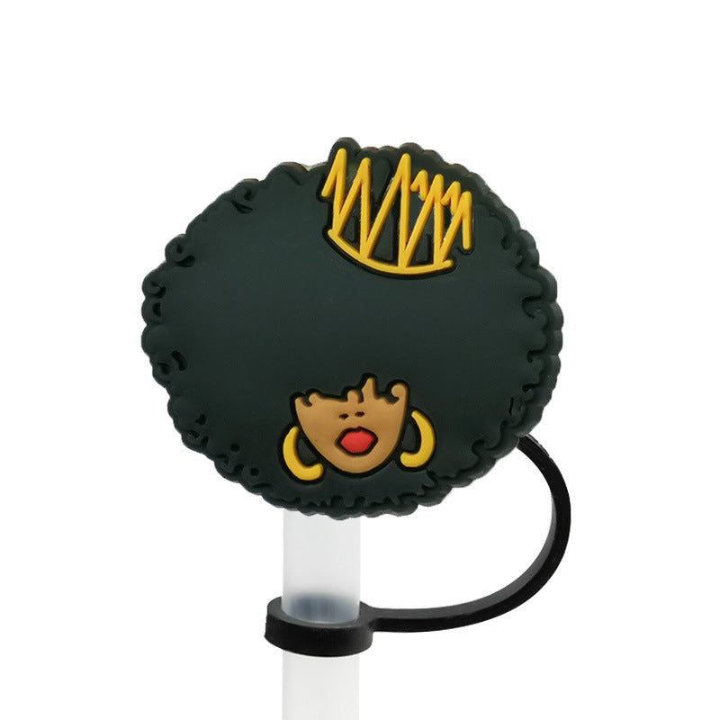 Wholesale 10PCS Street Culture Straw Set Silicone Dust Stopper Straw Tube Cap