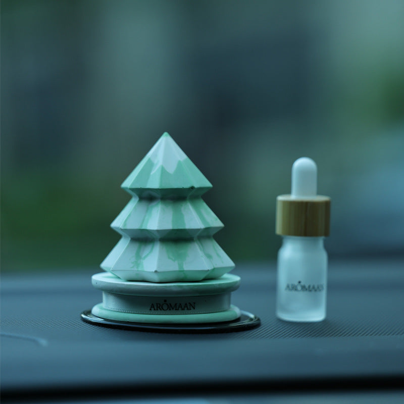 Wholesale 10pcs Gradient Christmas Tree Car Aroma Gypsum Fragrance