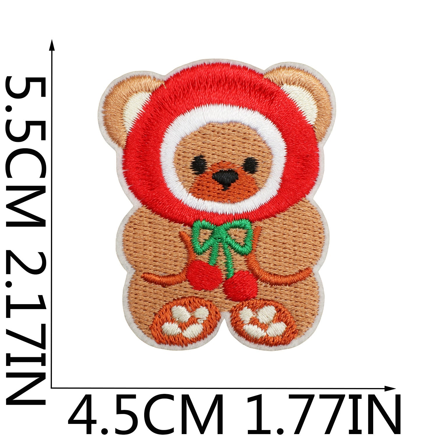 Wholesale Chic Polyester Thread Embroidered Patch Cute Couple Bears House Design For Clothing Fashion Accessory Gift