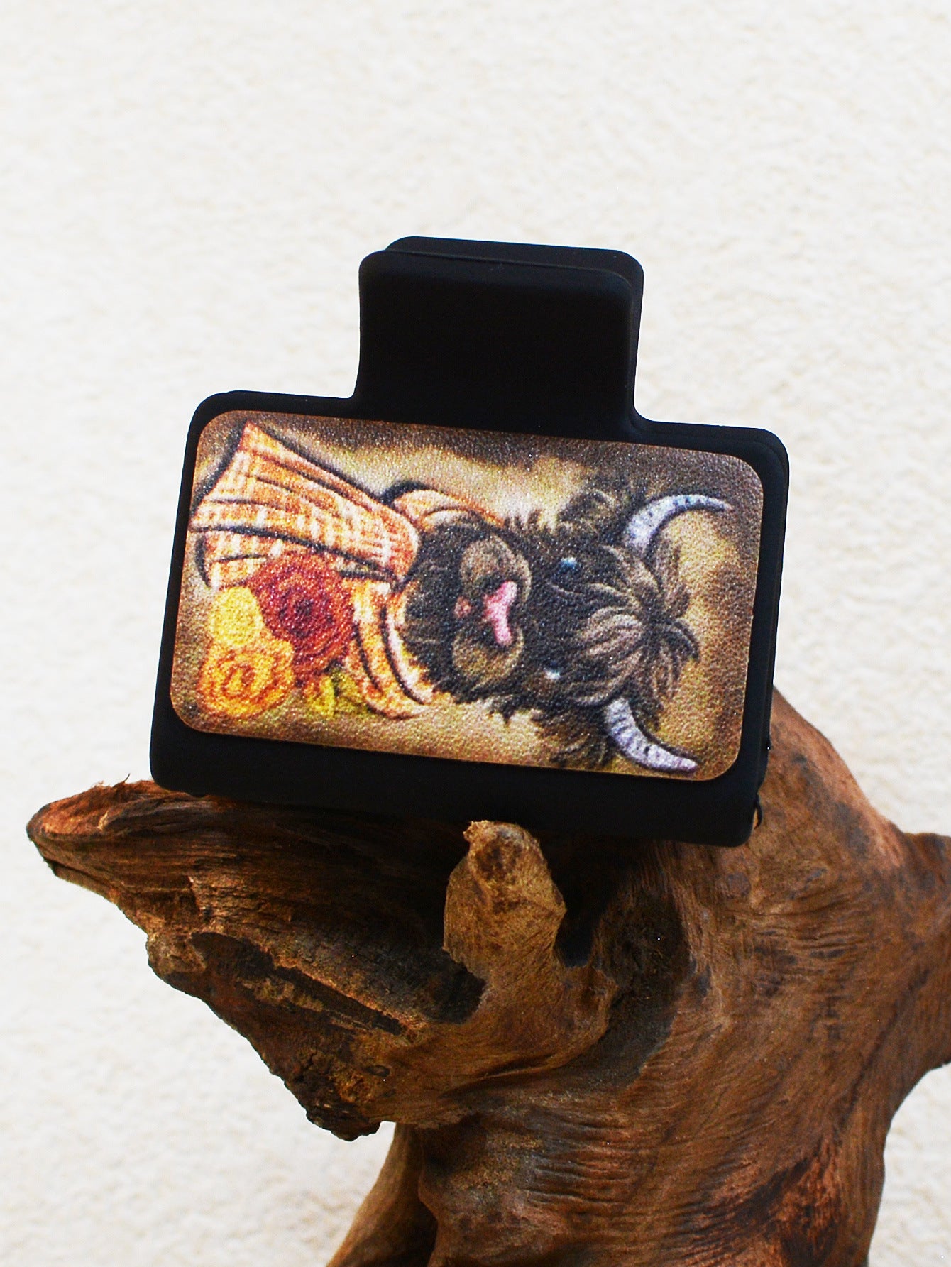 Wholesale Western Style Cow Dog Paw Hair Clip Shark Clip