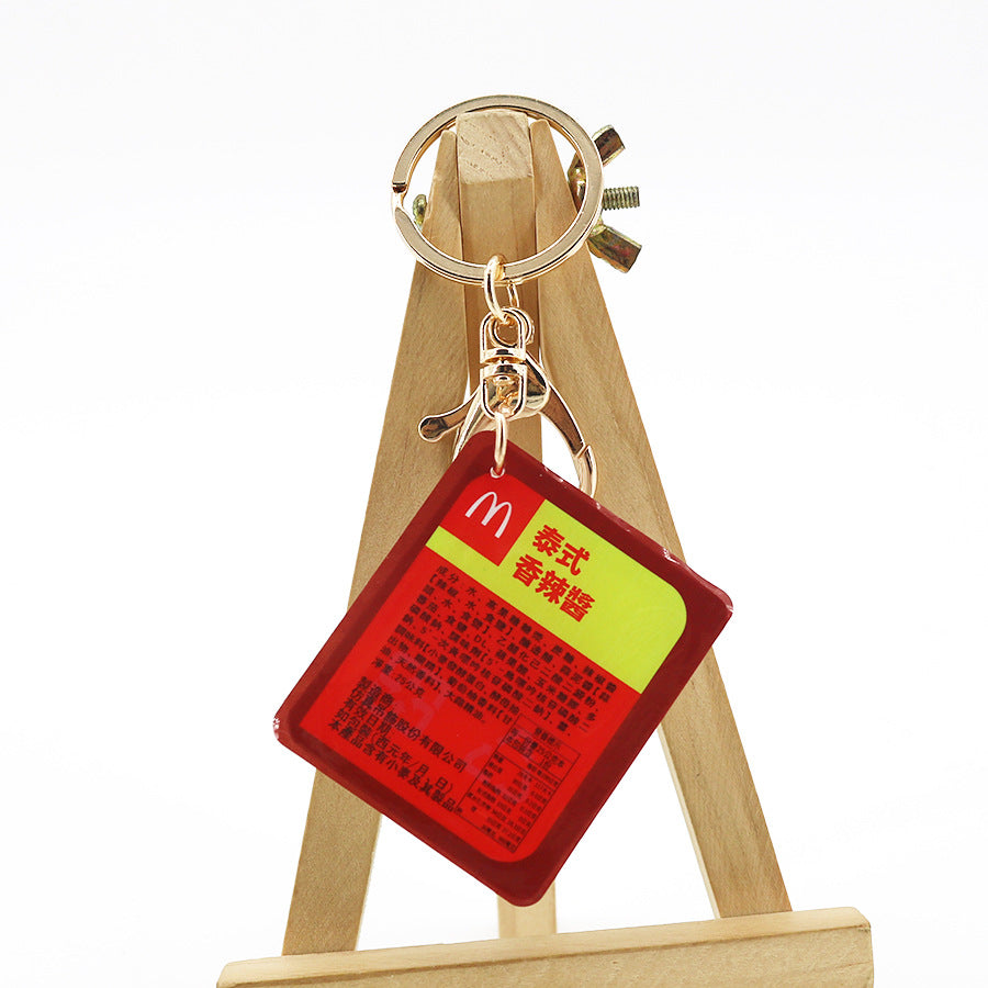 Wholesale Imitation Sauce Bag Q Elastic Sauce Keychain