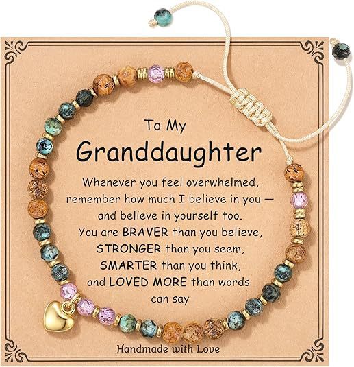 Wholesale Natural stone heart pendant bracelet