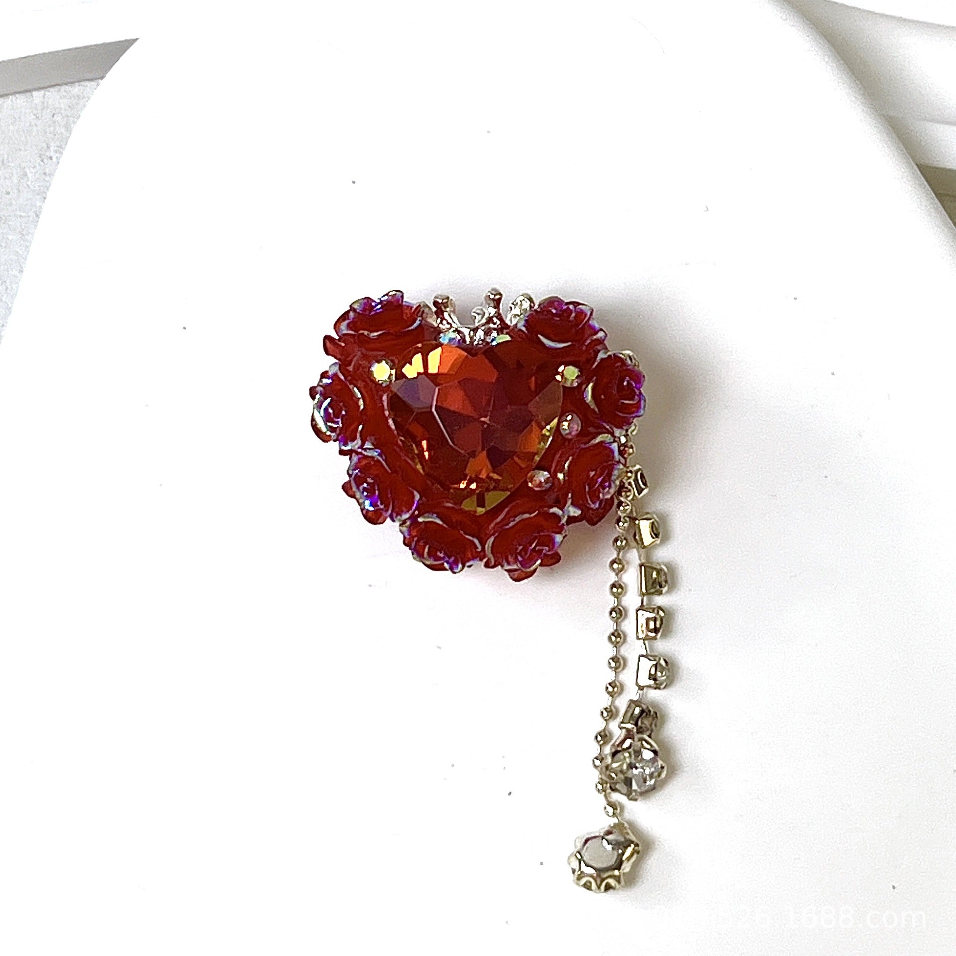 Wholesale  10pcs Colorful Love Flower Crown Diamond Ball Beads