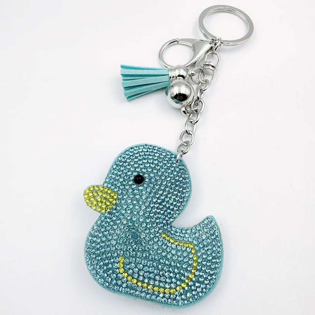 Wholesale  creative cartoon animal diamond key chain Cute Keychain