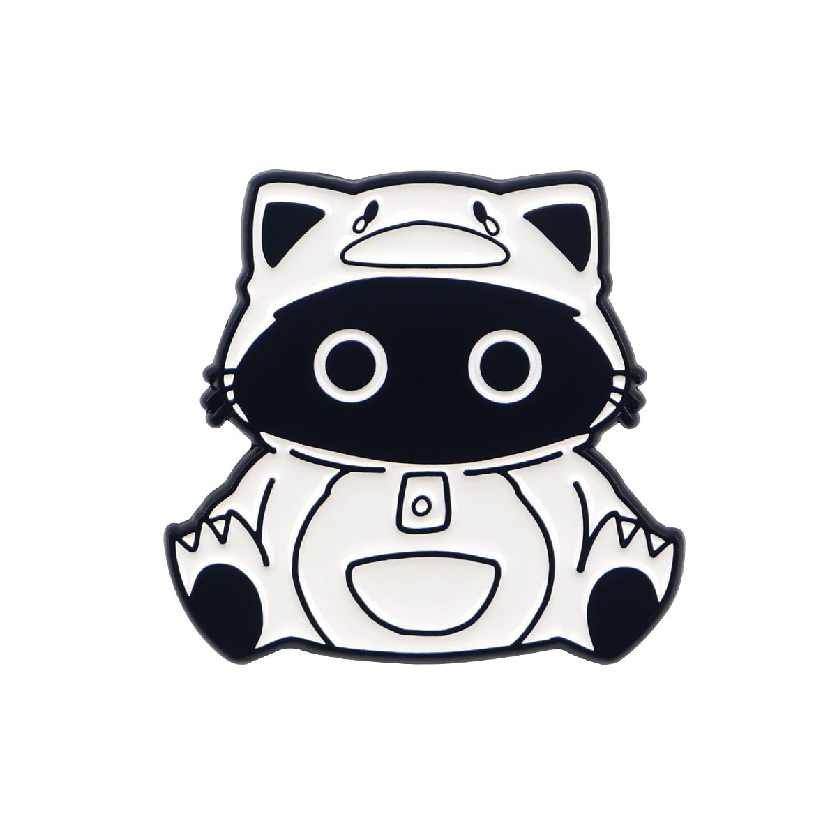 Wholesale Cute Black Cat Brooch Cartoon Metal Badge Clothing Brooch Accessories