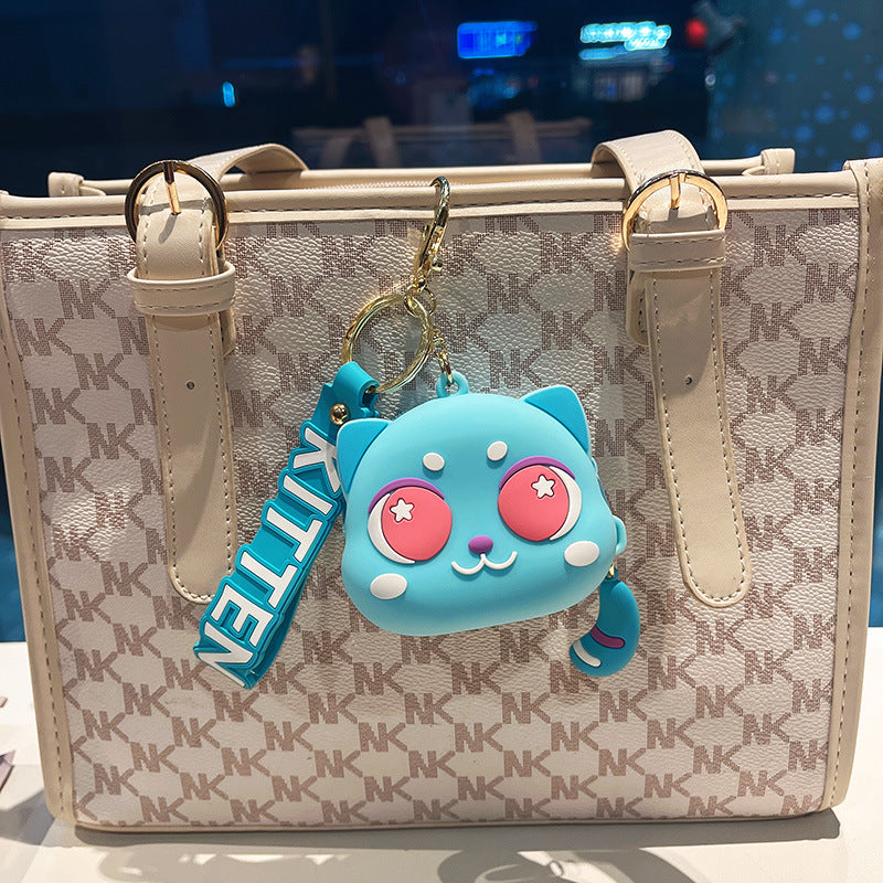 Wholesale Silicone Cute Cat Keychains