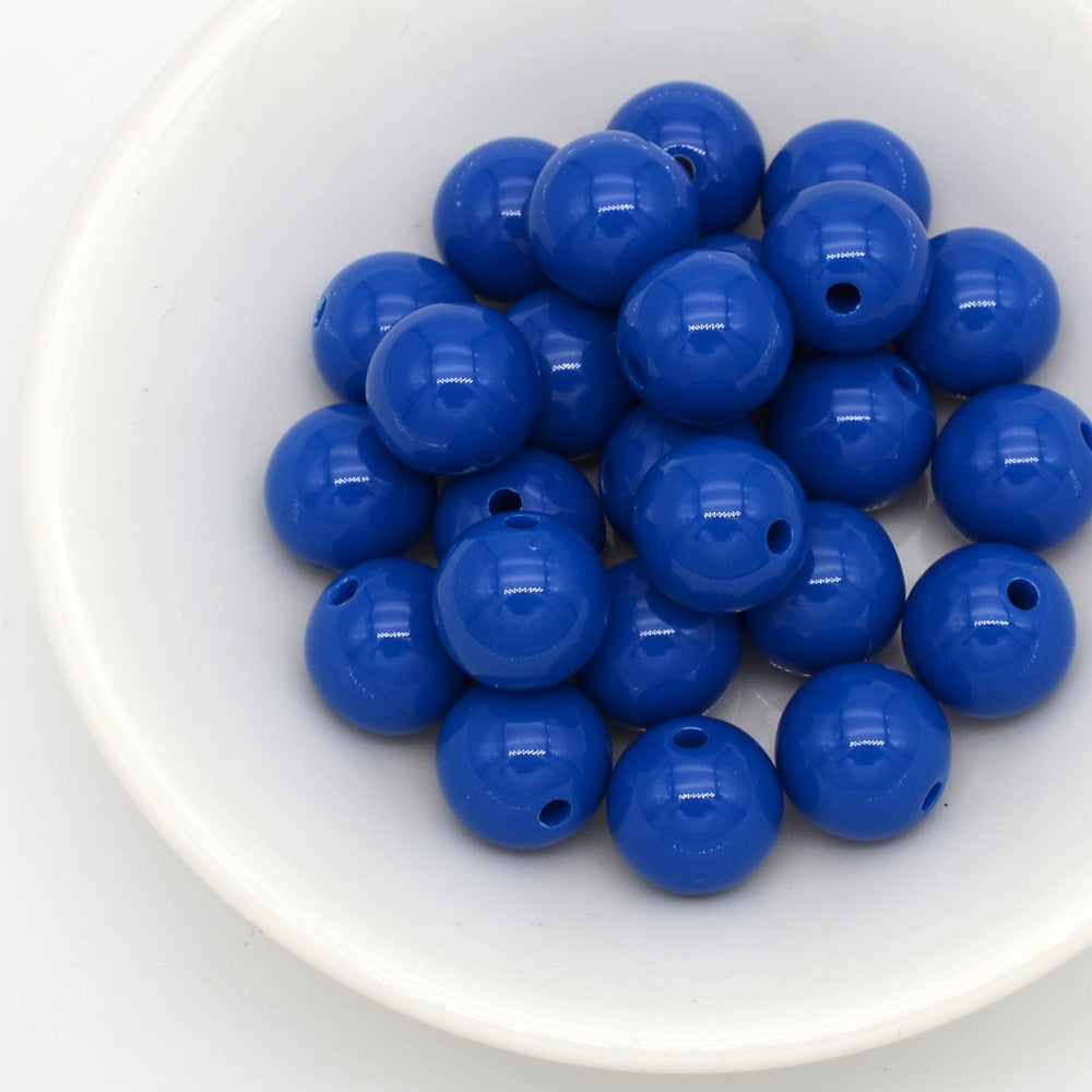 Wholesale Acrylic Iridescent Round Beads 8Mm Mixed Colors DIY Jewelry Making Fashion Accessory Craft Supply For Gifts