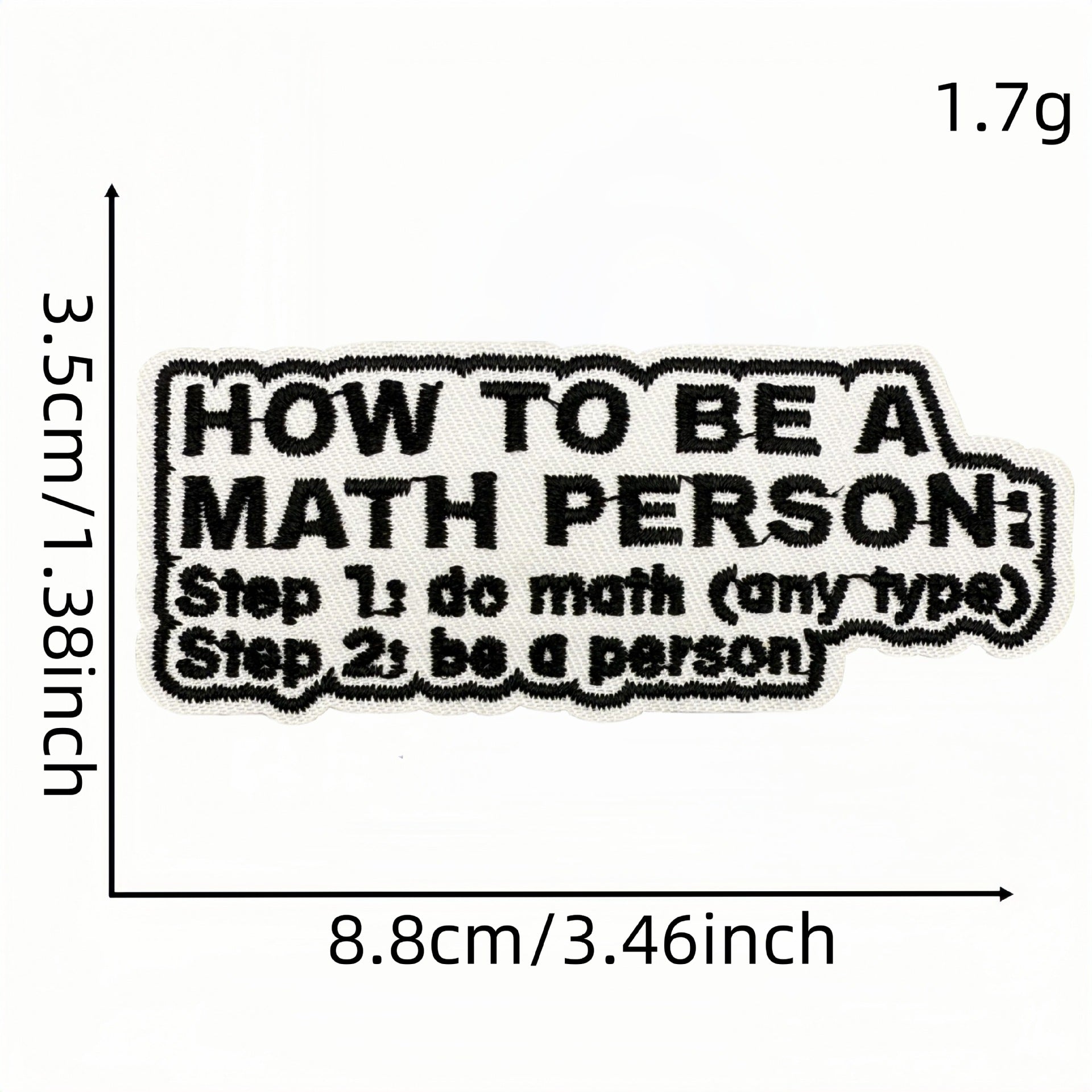 Wholesale Cartoon English Math Series Embroidery DIY Patches