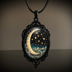 Wholesale Vintage Gothic style bat castle crow cross blood black cat church cemetery vampire vintage necklace