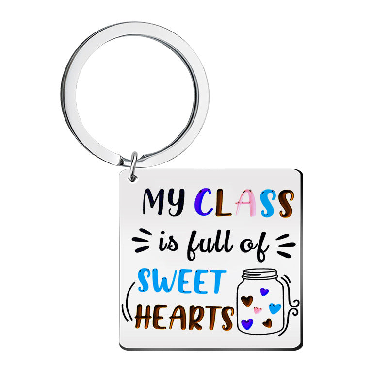 Wholesale Color Printed Stainless Steel Keychains