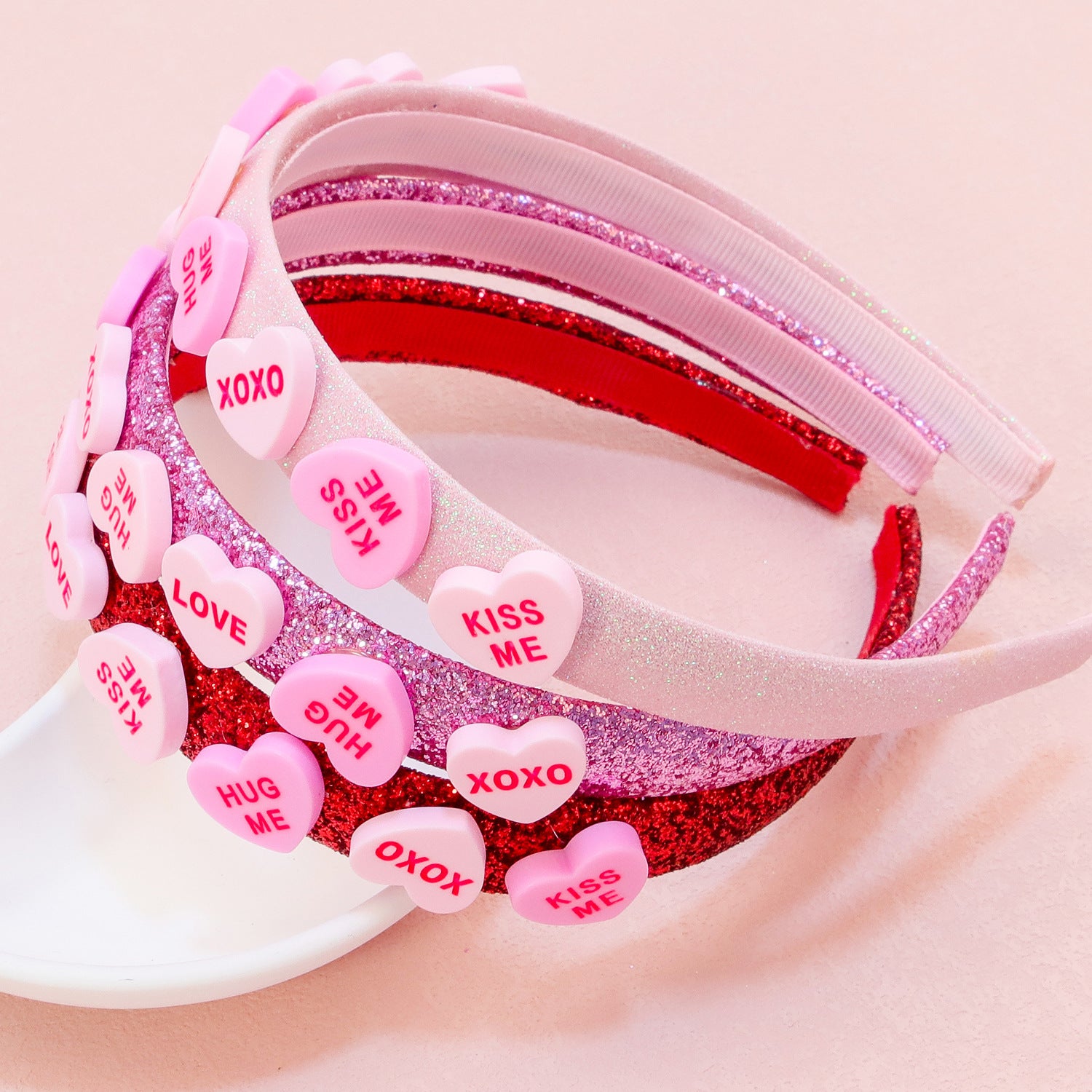 Wholesale Valentine's Day Shiny Heart Letters Headband