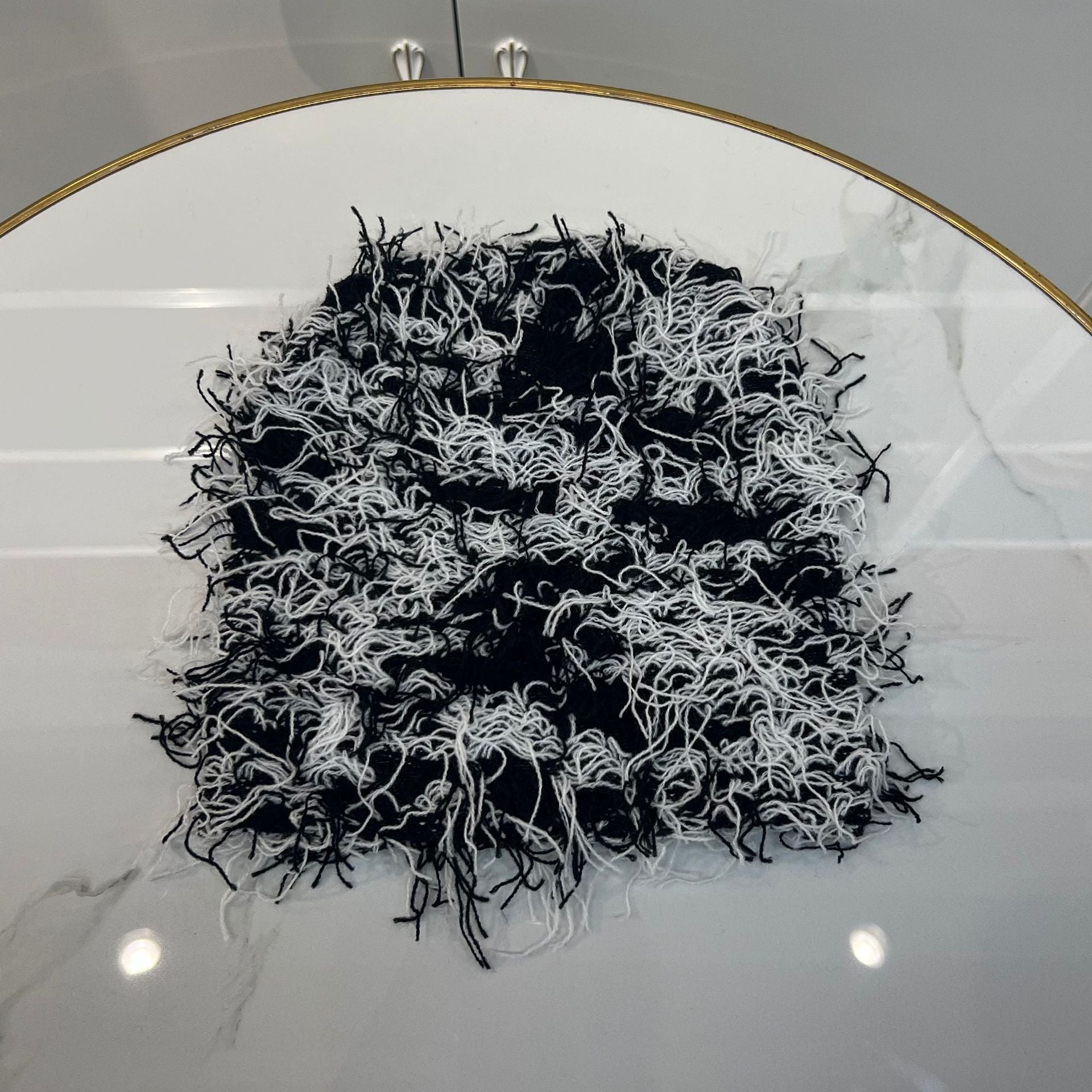 Wholesale Autumn Winter Acrylic Knitted Wool Monkey Fur Hat