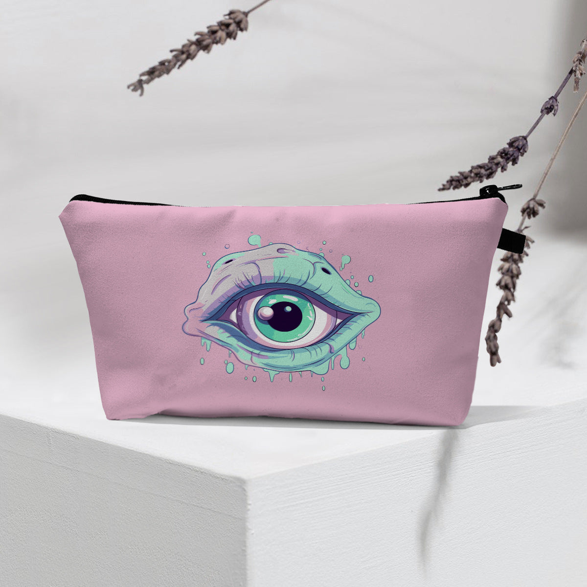 Wholesale Devil Eye Printed Pattern Polyester Cosmetic Bag