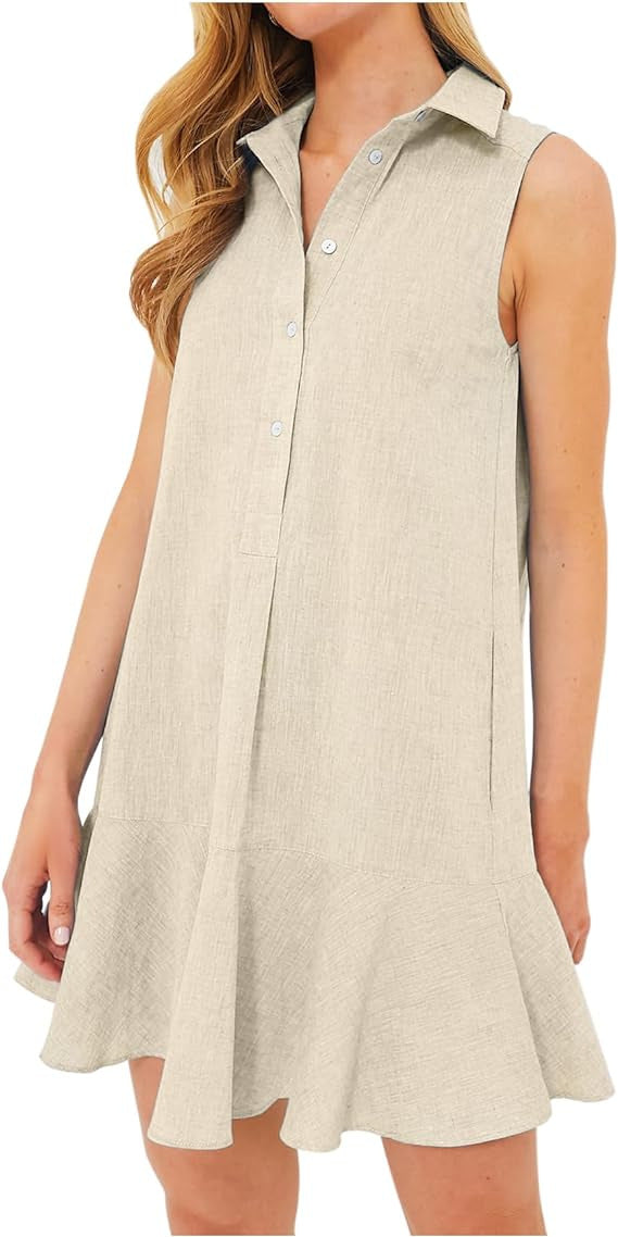 Wholesale spring and summer pure cotton sleeveless shirt with lotus leaf hem for Women Clothes