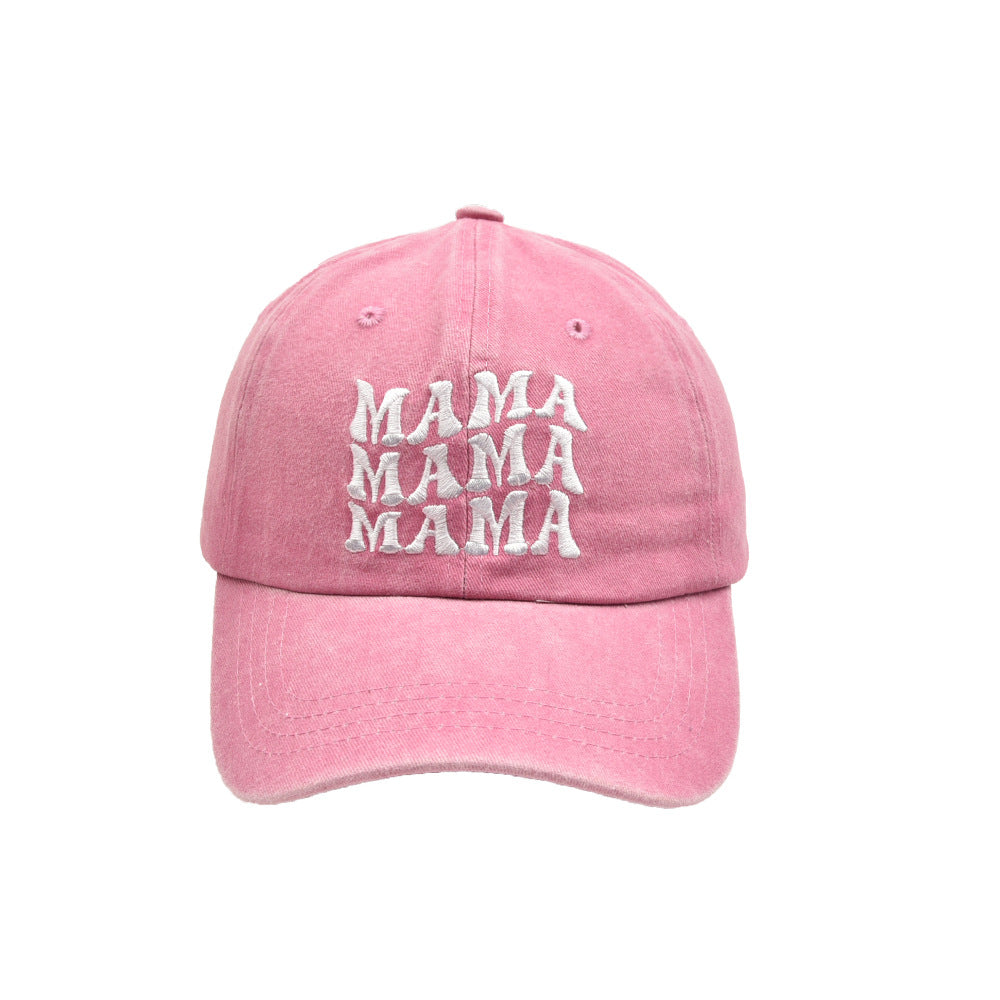 Wholesale Cotton Parent-child Three-row Letter MAMA MINI Baseball Cap