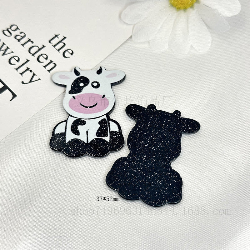 Wholesale 10pcs Cartoon Acrylic Letters Telescopic Buckle DIY Patch With