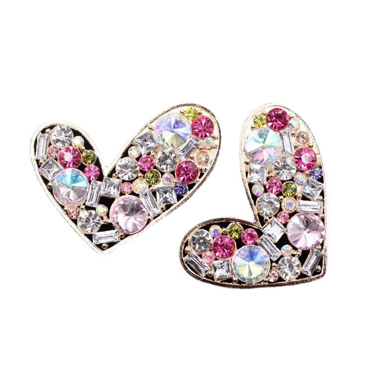 Wholesale Alloy Colorful Love Peach Heart DIY Alloy Mobile Phone Case Accessories