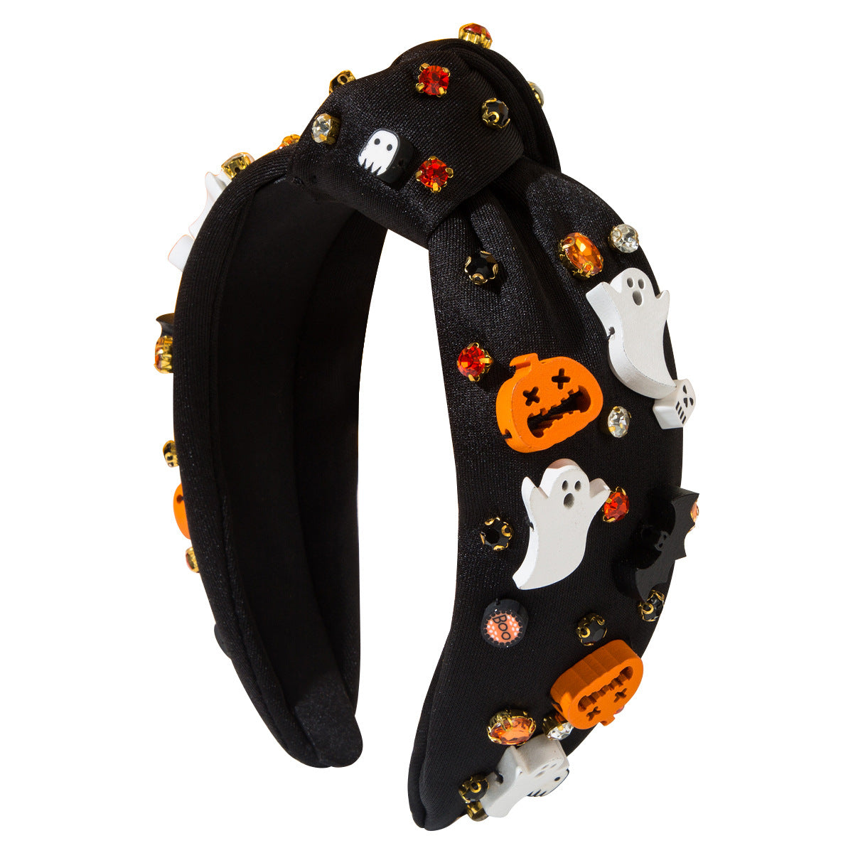 WholesalePopular Halloween Headband Creative Black and White Ghost Bat Personality Party Holiday Hair Accessories