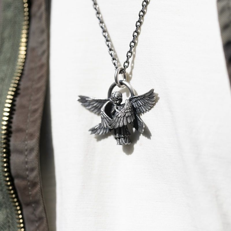 Wholesale Seraph Pendant Alloy Necklace