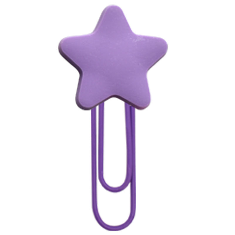 Wholesale Random 50pcs/pack Cloud Star Slippers Paper Clip Bookmark