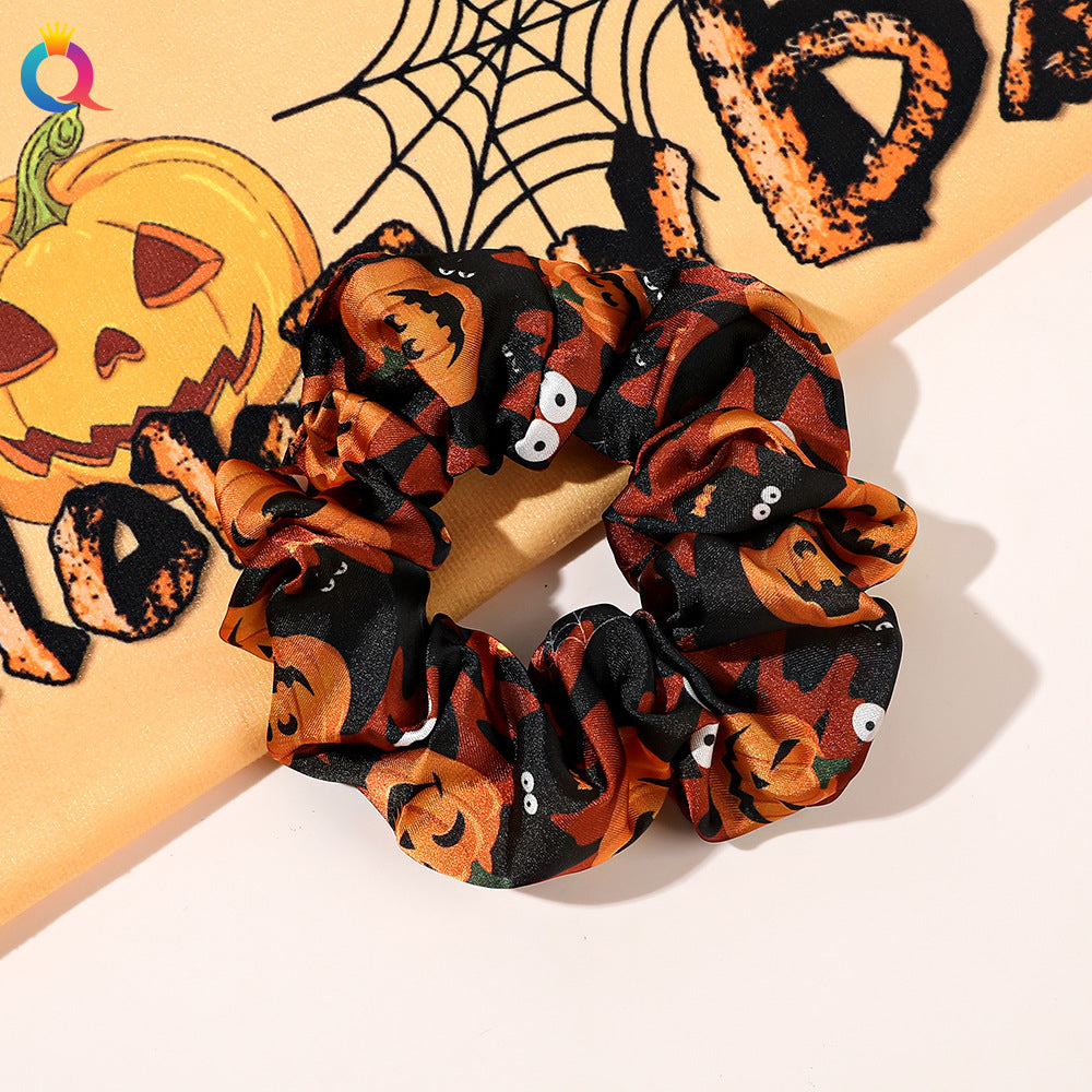 Wholesale Halloween Large Intestine Hair Ring, Pumpkin Skull, Personality Holiday Hair Accessories
